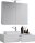 VCM my bath Badmöbel-Set 3-teilig Gudas 914835 weiß 85,0 x 35,0 x 14,0 cm