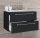 VCM my bath Badmöbel-Set 2-teilig Badinos 914848 schwarz 80,0 x 46,0 x 50,0 cm
