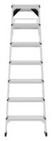 Hailo Stehleiter beidseitig D60 StandardLine silber 2x 7 Stufen, H: 166,0 cm