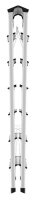 Hailo Stehleiter beidseitig D60 StandardLine silber 2x 7 Stufen, H: 166,0 cm