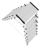 Hailo Stehleiter beidseitig D60 StandardLine silber 2x 7 Stufen, H: 166,0 cm
