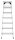 Hailo Stehleiter beidseitig D60 StandardLine silber 2x 7 Stufen, H: 166,0 cm