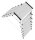 Hailo Stehleiter beidseitig D60 StandardLine silber 2x 7 Stufen, H: 166,0 cm