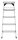 Hailo Stehleiter beidseitig D60 StandardLine silber 2x 5 Stufen, H: 120,0 cm