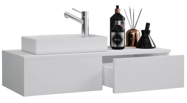 VCM my bath Badmöbel-Set 2-teilig Gudas 914874 weiß 85,0 x 35,0 x 14,0 cm