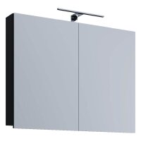 VCM my bath Spiegel mit Beleuchtung VCB 1 914878 schwarz 60,0 x 12,0 x 59,2 cm