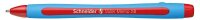 Schneider Kugelschreiber Slider Memo hellblau/rot, Schreibfarbe: rot, 10 St.