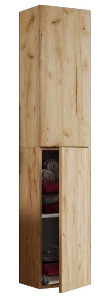 VCM my bath Bad-Hängeschrank VCB 11 915178 honig-eiche 33,0 x 22,0 x 150,0 cm