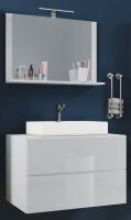 VCM my bath Badmöbel-Set 3-teilig Lendas M 915201 weiß 61,0 x 52,0 x 134,0 cm
