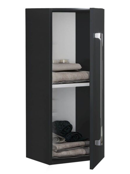 VCM my bath Bad-Hängeschrank VCB 3 914886 schwarz 33,0 x 22,0 x 75,0 cm