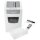 LEITZ IQ Slim Office Aktenvernichter mit Partikelschnitt P-4, 4 x 28 mm, bis 12 Blatt, weiß