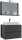 VCM my bath Badmöbel-Set 3-teilig Lendas M 915202 anthrazit 61,0 x 52,0 x 134,0 cm