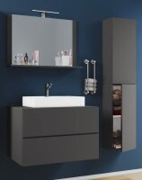 VCM my bath Badmöbel-Set 4-teilig Lendas L 915208 anthrazit 94,0 x 46,0 x 150,0 cm