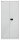 BISLEY Stahlschrank E782A04G645 lichtgrau 4 Fachböden 91,4 x 40,0 x 195,0 cm, aufgebaut, 1 St.