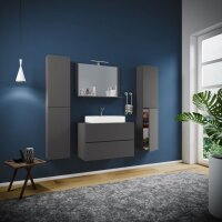 VCM my bath Badmöbel-Set 5-teilig Lendas XL 915217 anthrazit 147,0 x 52,0 x 150,0 cm