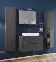 VCM my bath Badmöbel-Set 5-teilig Lendas XL 915217 anthrazit 147,0 x 52,0 x 150,0 cm