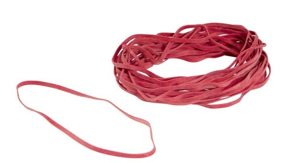 Gowi Gummibänder rot 0,4 cm, Ø 13,0 cm, 500,0 g