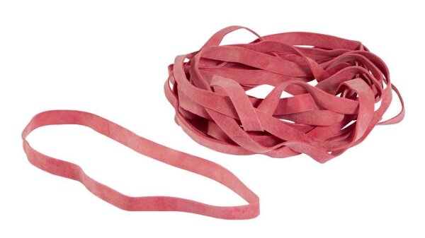 Gowi Gummibänder rot 1,0 cm, Ø 13,0 cm, 500,0 g