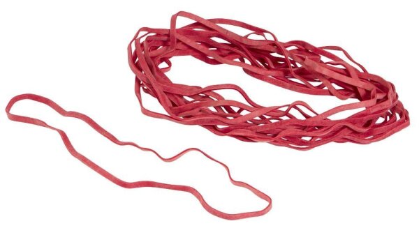 Gowi Gummibänder rot 0,4 cm, Ø 15,0 cm, 500,0 g