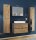 VCM my bath Badmöbel-Set 5-teilig Lendas XL 915305 honig-eiche, anthrazit 147,0 x 52,0 x 150,0 cm