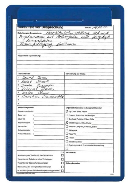 MAUL Klemmbrett MAULgo uni 2325137 DIN A4 blau Kunststoff, 1 St.