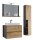 VCM my bath Badmöbel-Set 4-teilig Lendas L 915296 honig-eiche, anthrazit 94,0 x 46,0 x 150,0 cm