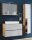VCM my bath Badmöbel-Set 4-teilig Lendas L 915295 honig-eiche, weiß 94,0 x 46,0 x 150,0 cm