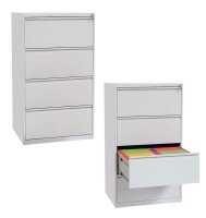 Gürkan Hängeregistraturschrank lichtgrau 4...
