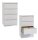 Gürkan Hängeregistraturschrank lichtgrau 4 Schubladen 76,0 x 62,0 x 132,0 cm, 1 St.