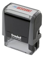 trodat Textstempel "Gescannt" printy 4912 office selbstfärbend blau, rot ohne Logo, 1 St.