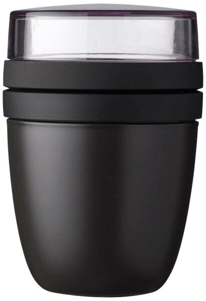 MEPAL Speisebehälter Ellipse nordic black 0,5 + 0,2 l, 1 St.