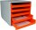 M&M Schubladenbox  orange 30050959, DIN A4 mit 5 Schubladen, 1 St.