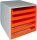 M&M Schubladenbox  orange 30050959, DIN A4 mit 5 Schubladen, 1 St.