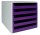 M&M Schubladenbox  violett 30050972, DIN A4 mit 5 Schubladen, 1 St.
