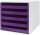 M&M Schubladenbox  violett 30050972, DIN A4 mit 5 Schubladen, 1 St.