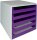 M&M Schubladenbox  violett 30050972, DIN A4 mit 5 Schubladen, 1 St.