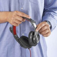 hama HS-USB400 V2 USB-Headset schwarz