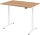 HAMMERBACHER VXDLR12 elektrisch höhenverstellbarer Schreibtisch asteiche rechteckig, T-Fuß-Gestell weiß 120,0 x 80,0 cm
