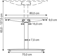 HAMMERBACHER VXDLR12 elektrisch höhenverstellbarer Schreibtisch ahorn rechteckig, T-Fuß-Gestell grau 120,0 x 80,0 cm