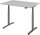 HAMMERBACHER VXDLR12 elektrisch höhenverstellbarer Schreibtisch lichtgrau rechteckig, T-Fuß-Gestell grau 120,0 x 80,0 cm