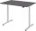 HAMMERBACHER VXDLR12 elektrisch höhenverstellbarer Schreibtisch grafit rechteckig, T-Fuß-Gestell silber 120,0 x 80,0 cm