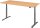 HAMMERBACHER VXDLR19 elektrisch höhenverstellbarer Schreibtisch buche rechteckig, T-Fuß-Gestell grau 180,0 x 80,0 cm