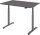 HAMMERBACHER VXDLR12 elektrisch höhenverstellbarer Schreibtisch grafit rechteckig, T-Fuß-Gestell grau 120,0 x 80,0 cm