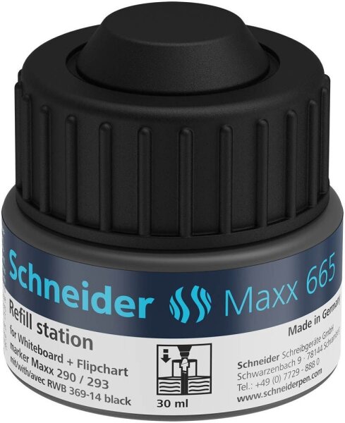 Schneider Nachfülltinte Maxx 665 schwarz