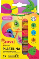 JOVI Knete PLASTILINA farbsortiert, 6 Farben je 15,0 g