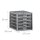 relaxdays Schubladenbox  silber 10024816_55, DIN A4 mit 5 Schubladen, 1 St.