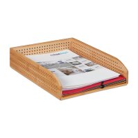 relaxdays Briefablage braun DIN A4, 1 St.