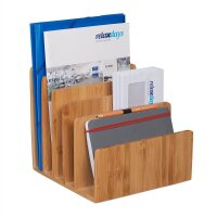relaxdays Briefständer braun