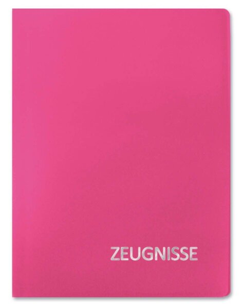 ROTH Zeugnismappe DIN A4, 20 Hüllen magenta, 1 St.