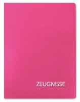 ROTH Zeugnismappe DIN A4, 20 Hüllen magenta, 1 St.